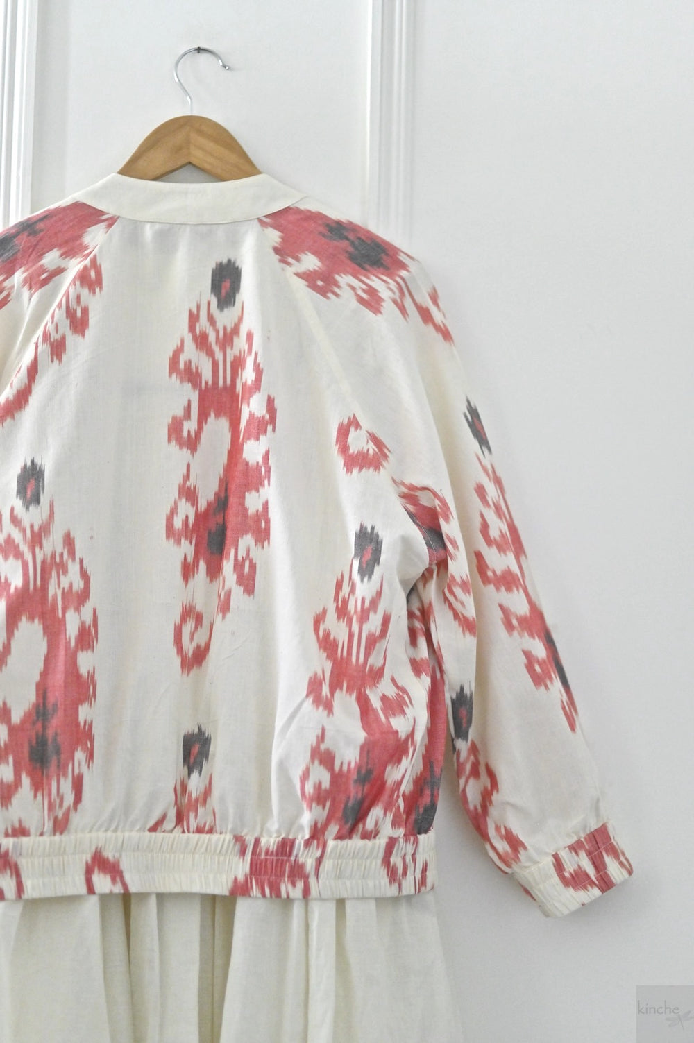 Tashkent, Uzbeki Double Weave Ikat Bomber - kinchecom