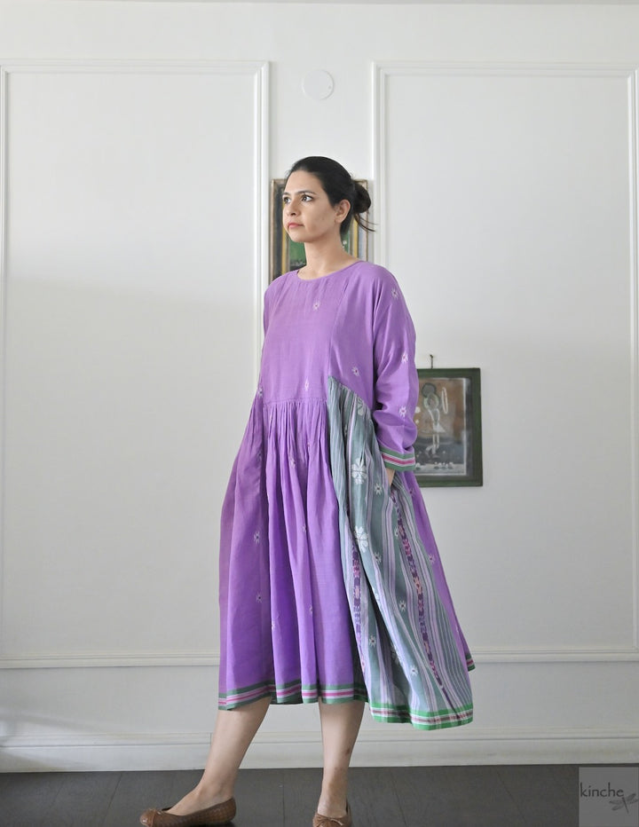 Style 1, Your Saree Custom Dress, Drop Waist and Gathers - kinchecom