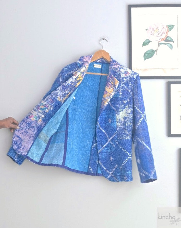 quilted mens blazer in size large