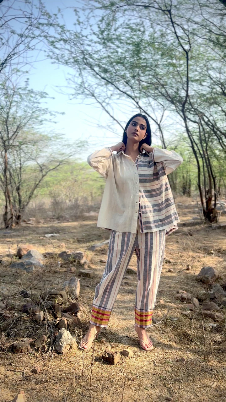 Rome, Organic kala Cotton Weave Co-Ord Set